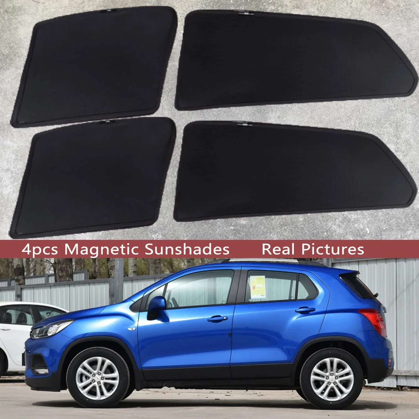 

Magnetic Car Sunshade Shield Front Windshield Frame Curtain Sun Shades For Chevrolet Holden TRAX Chevy TRACKER 2013 - 2018
