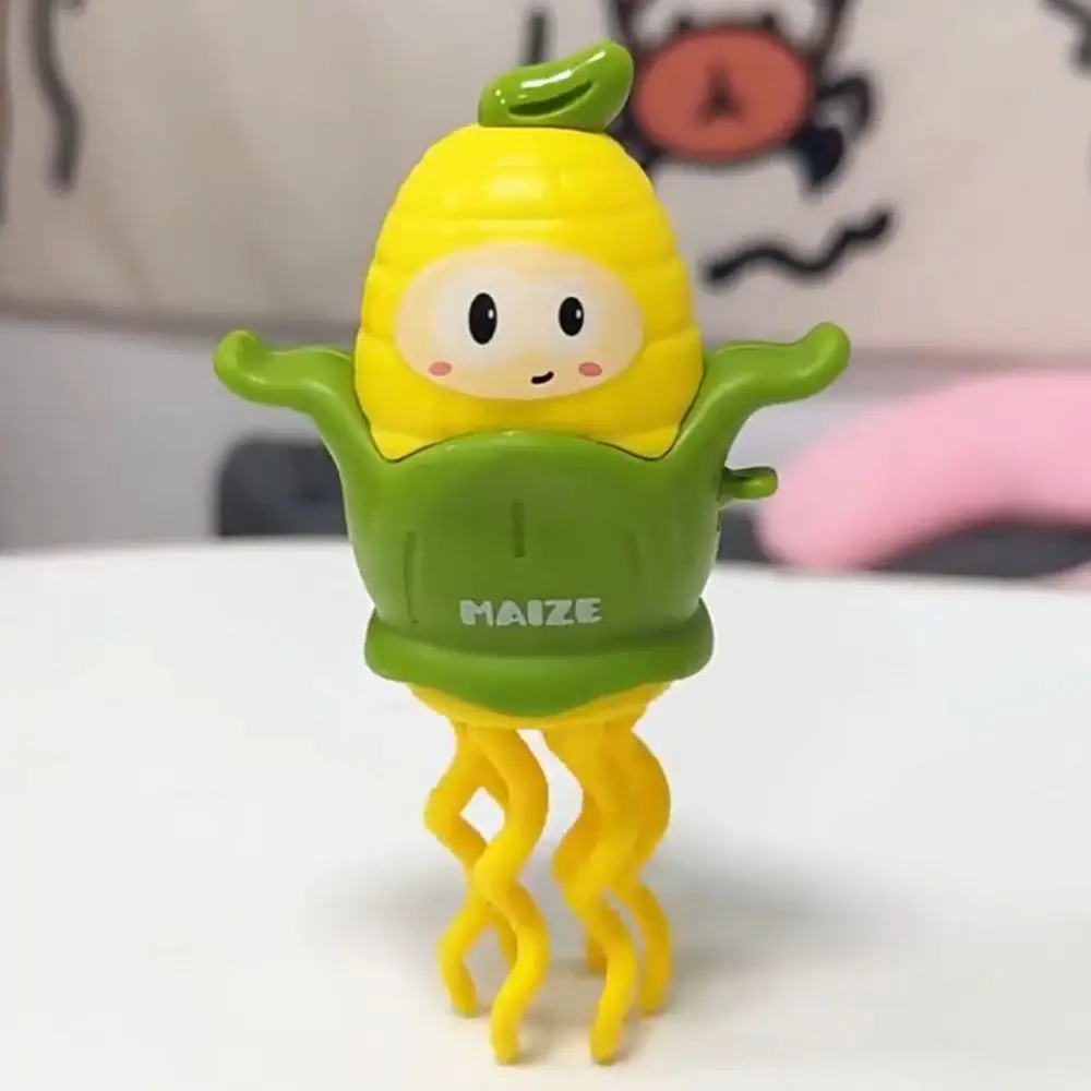 Plástico dança milho relógio brinquedos simulação balançando andando dança polvo coleção móvel relógio dança polvo
