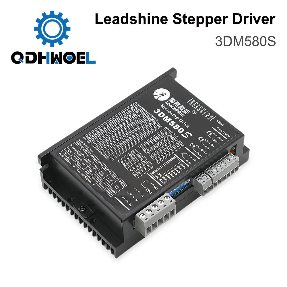 Leadshine 3DM580S 3 Phase Digital Stepper Driver 20-50VDC 2.1-8.3A for NEMA23 NEMA34 57 86 Stepper Motor CNC CO2 Laser