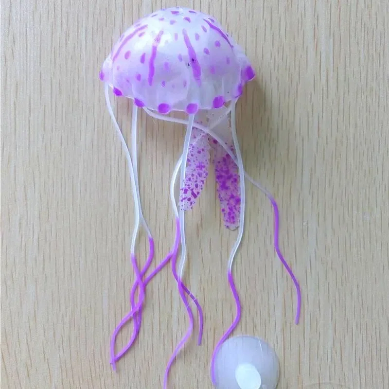 Efecto brillante medusas artificiales pecera acuario decoración Mini ornamento submarino 1 Uds