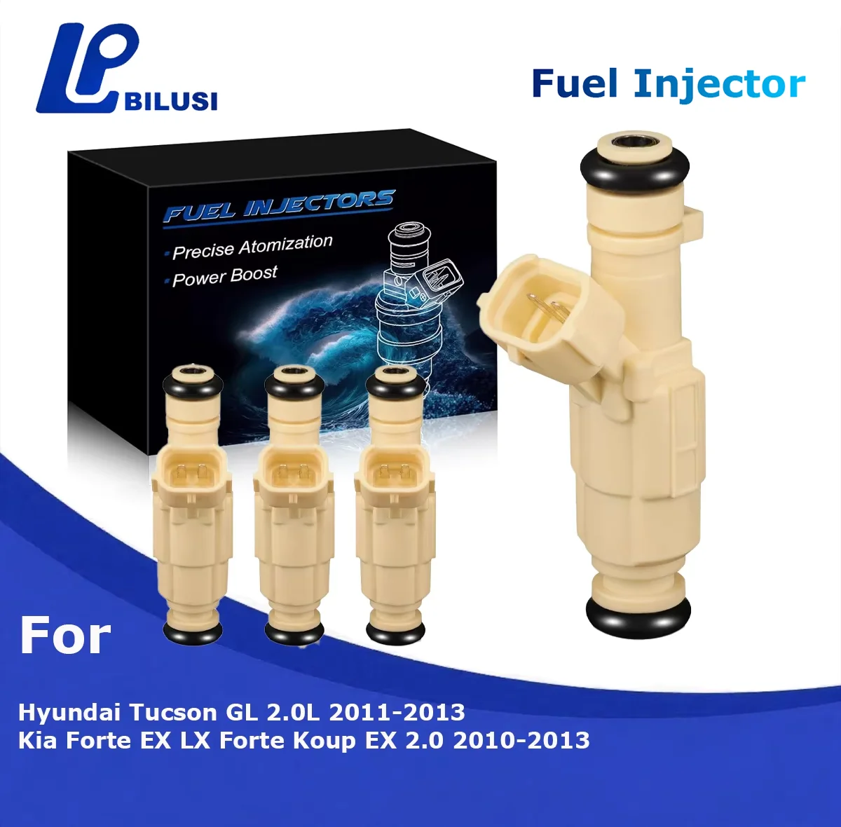 

Bilusi Fuel Injectors 35310-2G100 for Hyundai Tucson GL 2.0L Kia Forte EX LX Koup 2.0L 10-13