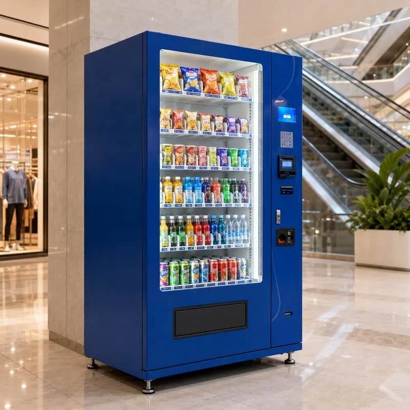 Premium Cooling Snack and Drink Vending Machine with Spiral Trays and Product Detection Customized for Unattended Retail