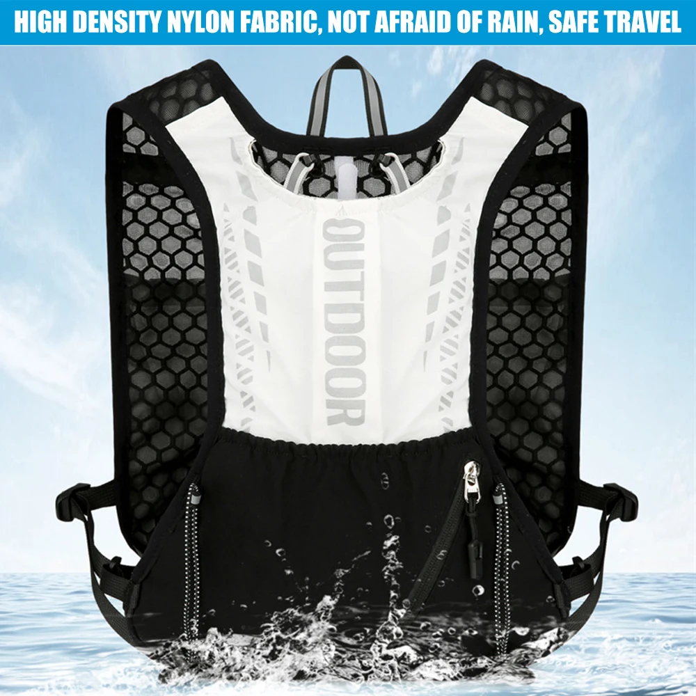 1PCS Ultra-Light Hydration Vest (190g) for Running & Hiking - Adjustable Breathable Backpack for Men & Women, Marathon, Cycling