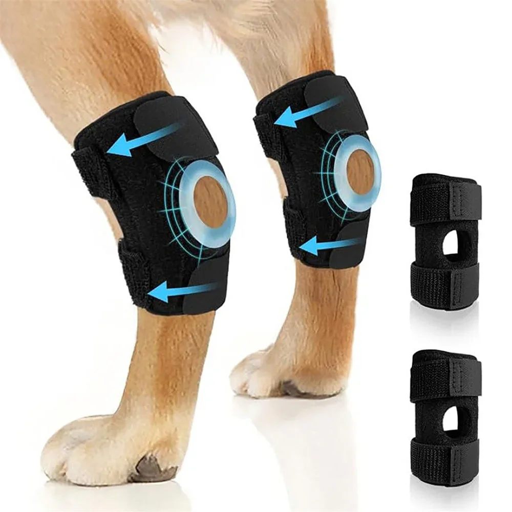 

Dog Back Leg Braces Hock Compression Support Sleeve Injury Arthritis Relief Protector Recovery Brace 2Pcs