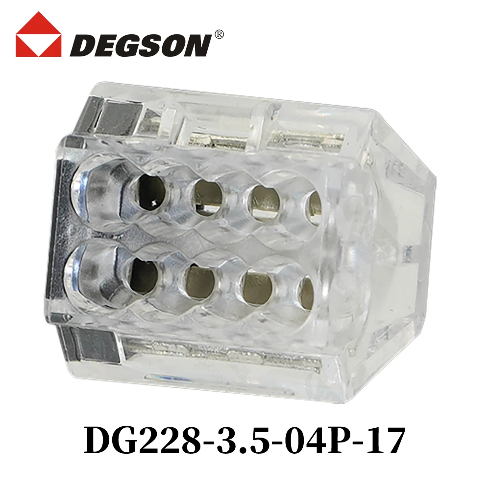 10Pcs DEGSON DG130A-5.0-02P-14-00ZH Spring Type PCB Terminal Blocks KFDG130A 2P-12P UL94V-0 Phoenix  Contact 20A 450V