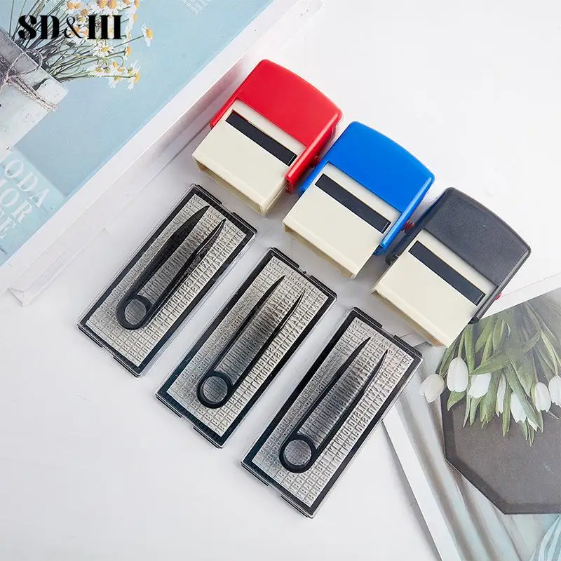 Rubber Stamp Kit DIY Custom Personalized Self Inking Business Address Name Number Letter Stamp Handicrafts Printing Rubber Stamp