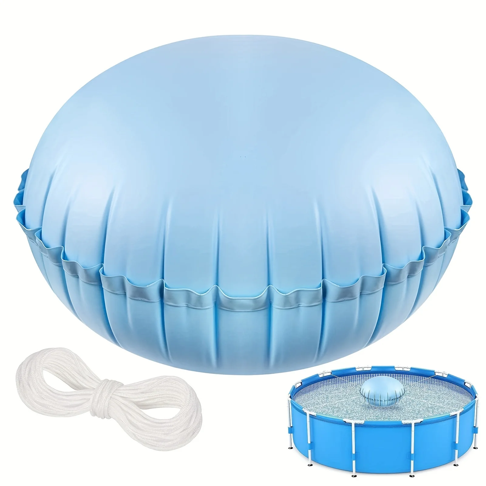 

Winter Pool Heat cushion set, ice expansion protection, with 15 meters rope, suitable for above-ground winter pool cover