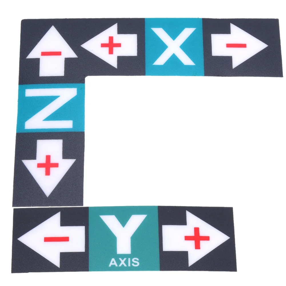 1 Set Label Sticker Plastic XYZ Marker Operation Instruction for Engraving Machine