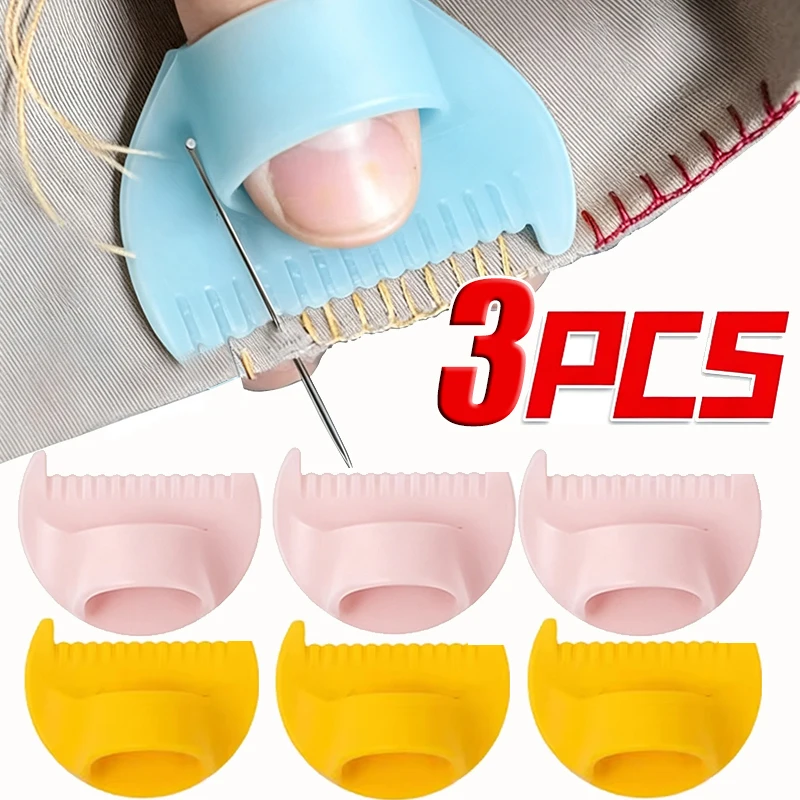 3Pcs Set Finger Sewing Template, 2mm 3mm 4mm Even Stitch Spacing Guide, Hand Sewing Quilting DIY Sewing Aid Tool