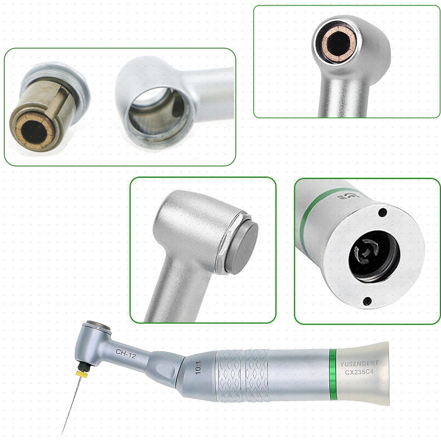 Końcówka dentystyczna COXO o niskiej prędkości 6:1/10:1 do leczenia endodontycznego końcówka kątowa 45o tłokowy typ E pasuje do KAVO NSK WH