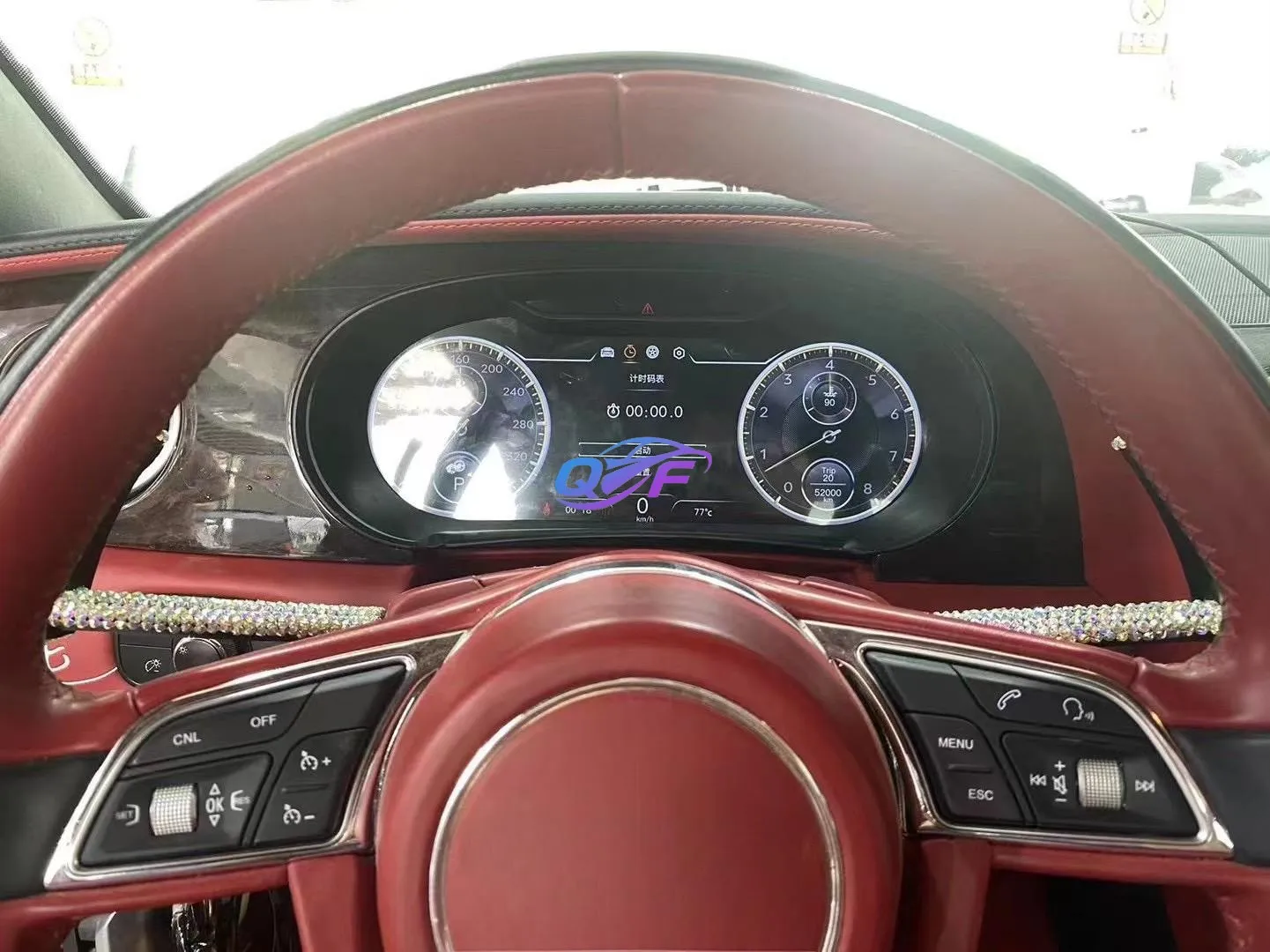 12.3 Inch Upgradation Digital LCD Cluster for Bentley Bentayga Flying Spur Continental GT 2005-2019 Dashboard Panel