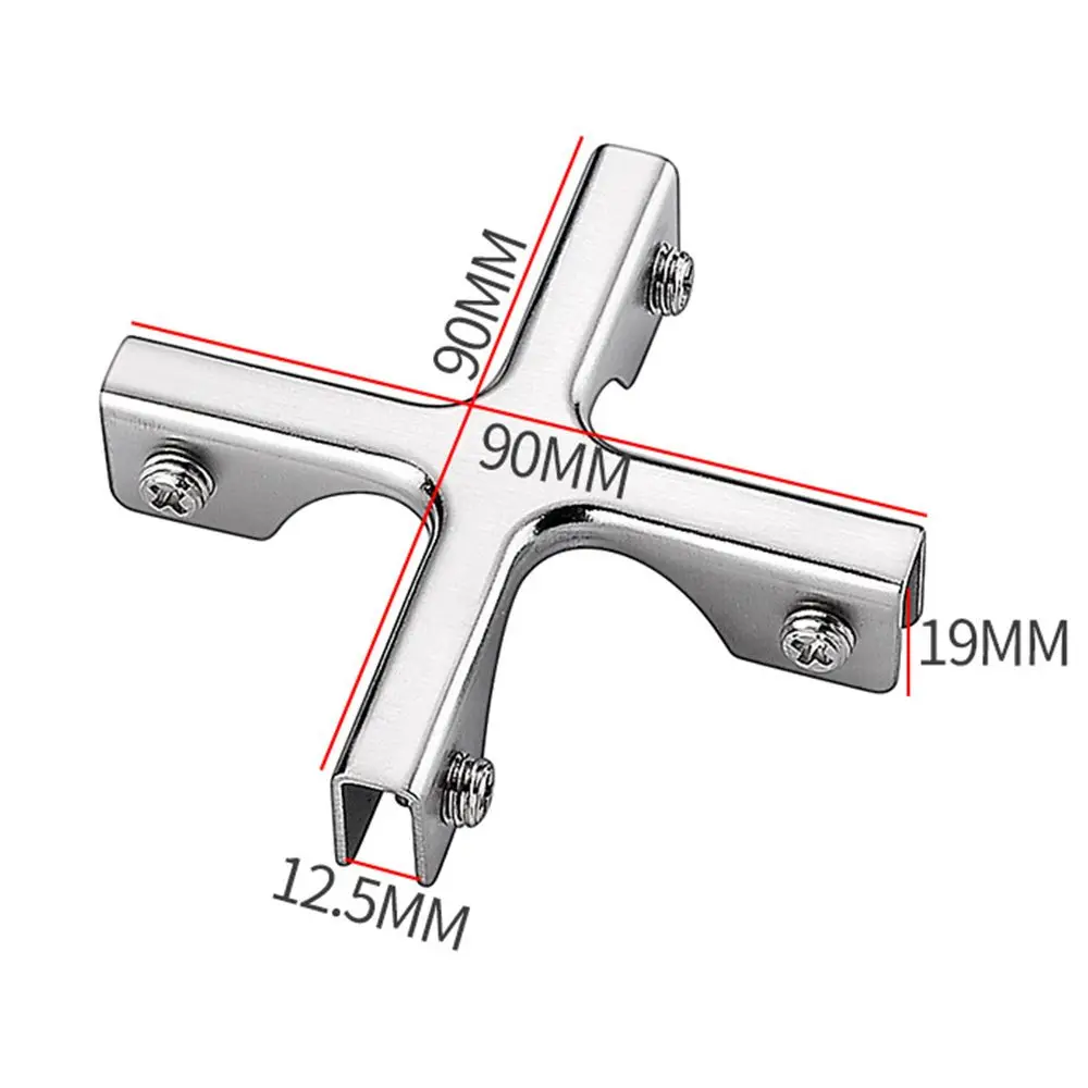 Rustproof Corner buckle T-cross Reinforcement Fixing Clip Glass Clip Angle Corner Code Corner Guard