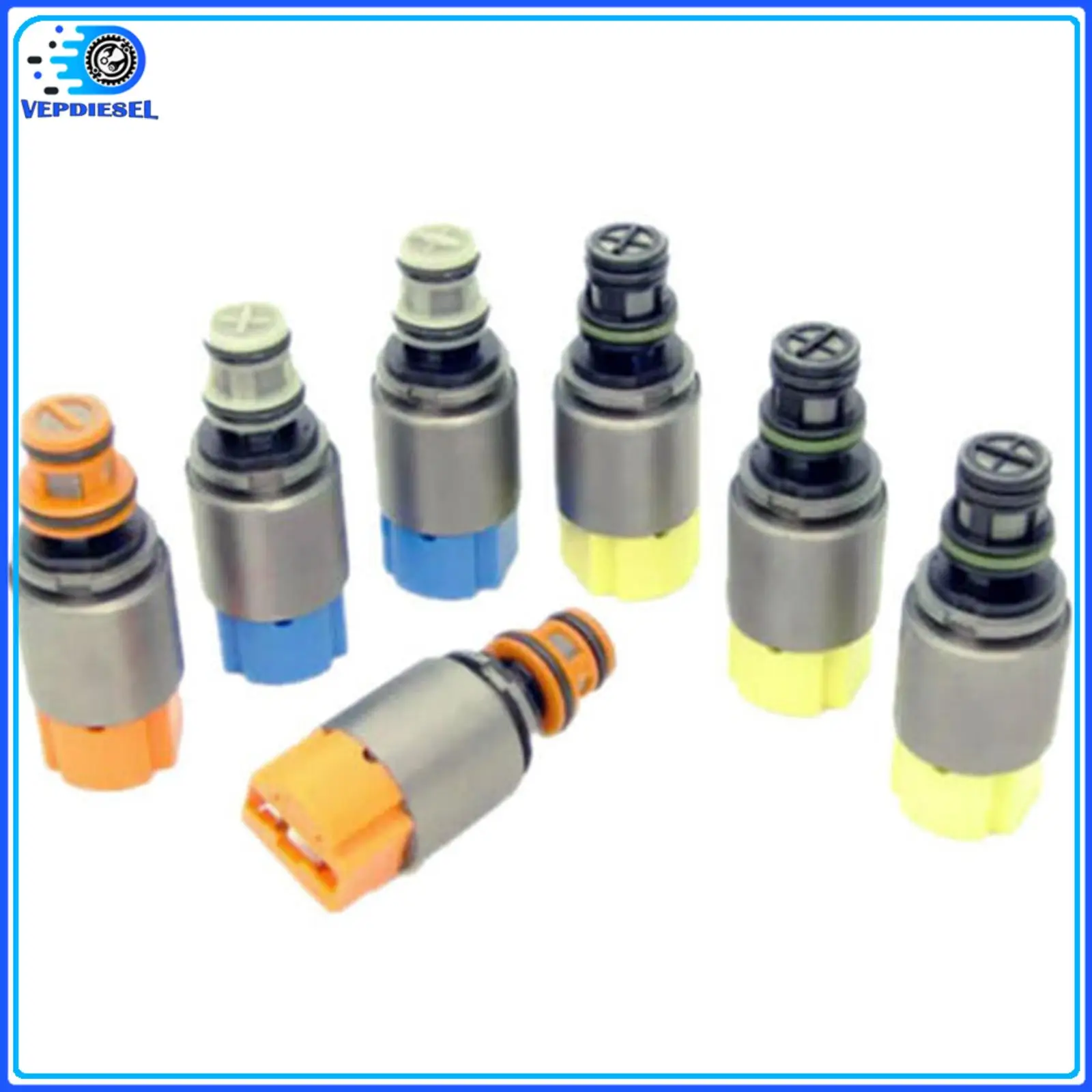 6HP21 6HP28 7pcs Transmission Solenoid Kit 1068298046 For BMW Audi Jaguar Land Rover Automatic Gearbox Shift Solenoid Valve Set