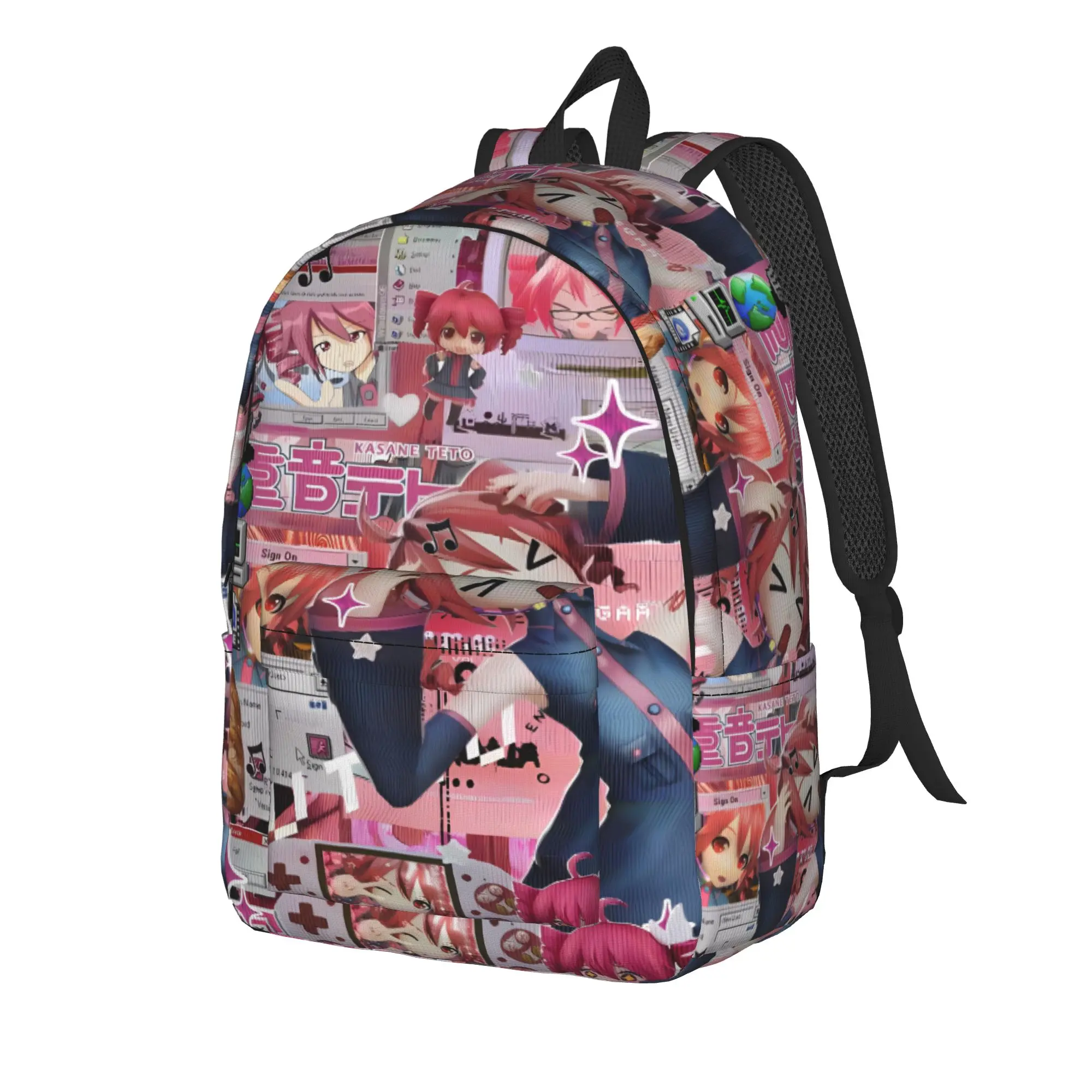 Kasane Teto Backpack Unisex  Big Backpacks Polyester Kawaii High School Bags University Design Rucksack