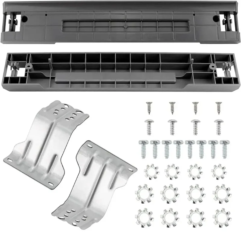 Kit de apilamiento universal para lavadora y secadora, soporte para lavadora de carga frontal de 27 pulgadas, estante de soporte para secadora