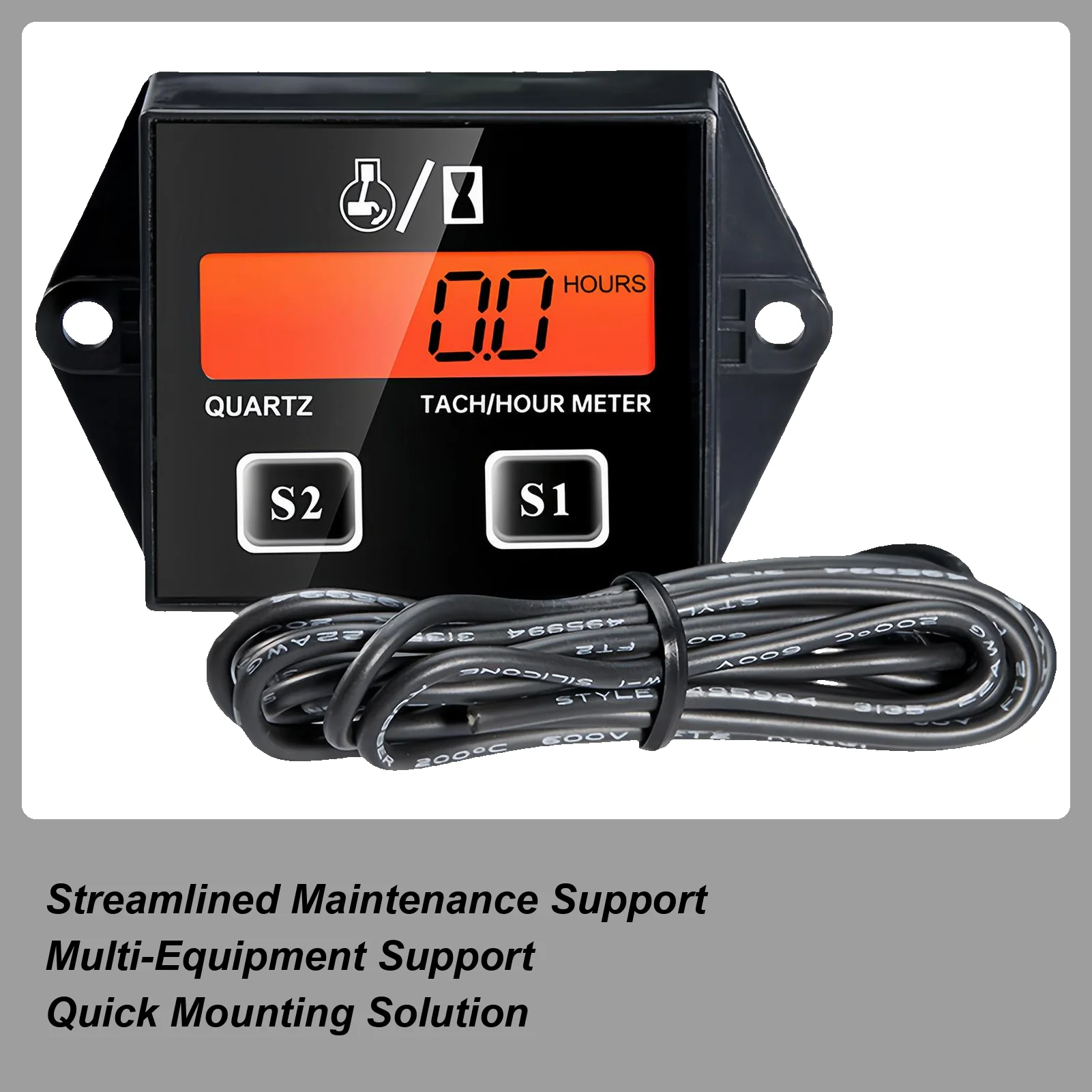 

Small Engine Tachometer Real-Time RPM Display Meter Support Tool Engine Digital Tachometer For Friends Men Outdoor Repair