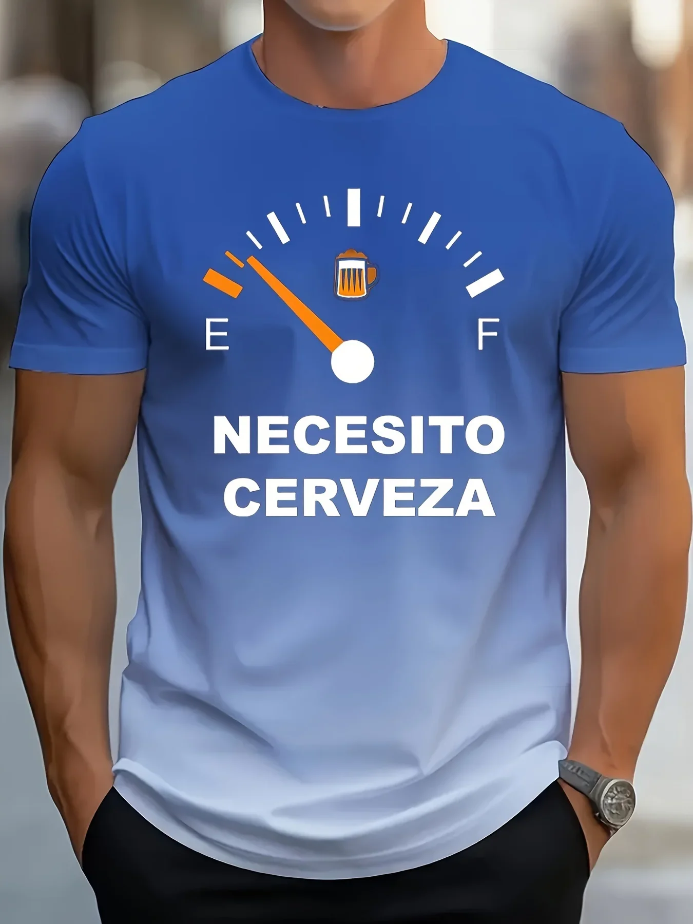 

3D Beer Print Sports Quick-dry Breathable Men T-shirt Outdoor Street Casual Fashion Fitness Short-sleeve Boy Summer Top Clothing