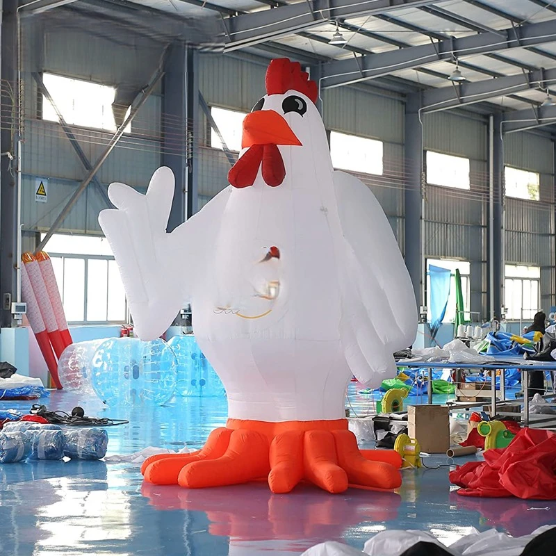 

Cock Rooster Inflatable 4m/13.12ft Chicken with Air Blower Inflatable Chicken Model for Advertising Event Activity Decor