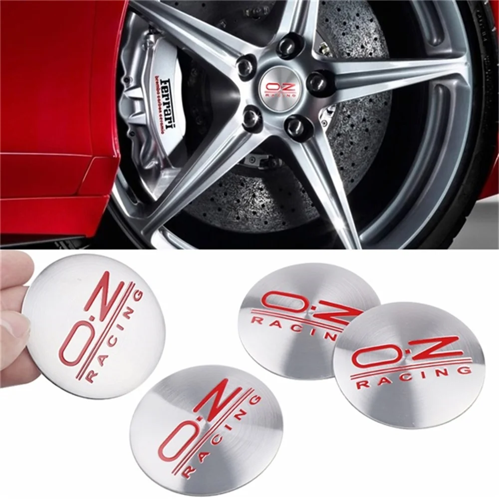 56mm 4PC OZ Racing Hubcap Cover Wheel Center Hub Cap Sticker Emblem For OZ RAYS Wheel Center Caps Stickers Badges For Volkswagen