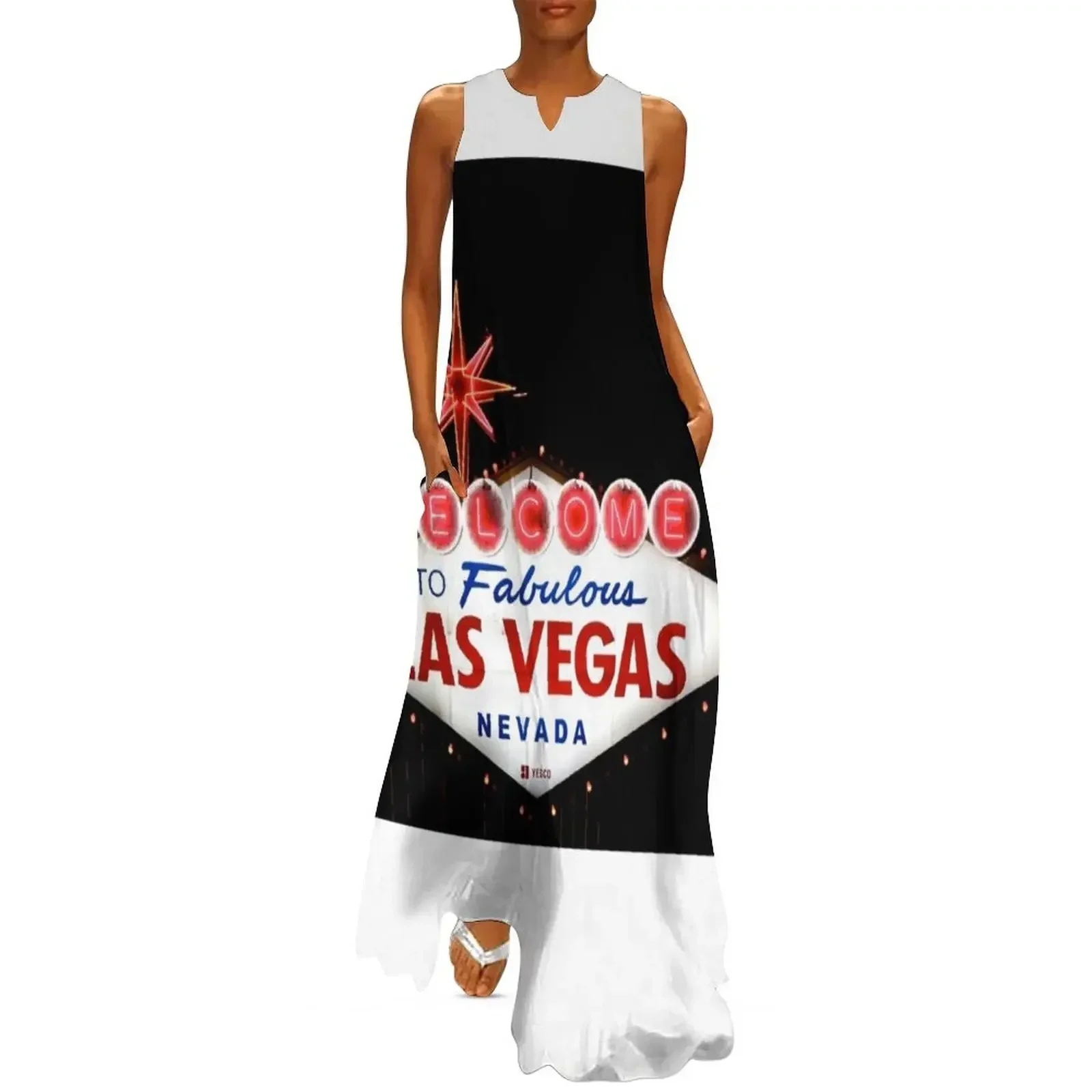 

welcome to fabulous las vegas Long Dress luxury woman evening dress Beachwear Party dresses for women Bride dresses Dress