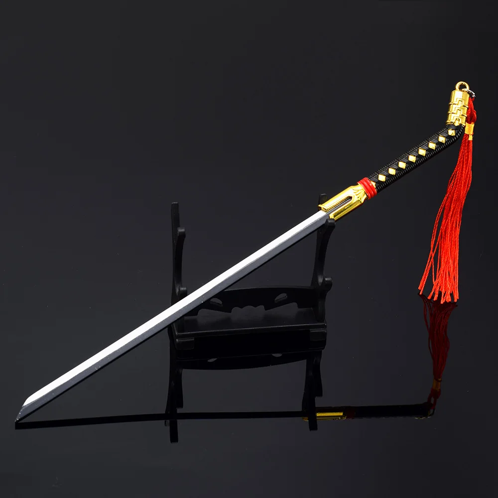 Bleach Urahara Kisuke Benihime Katana japońskie anime Anime peryferyjne 26cm nieoszlifowana metalowa broń Model Katana samuraj prezenty zabawki