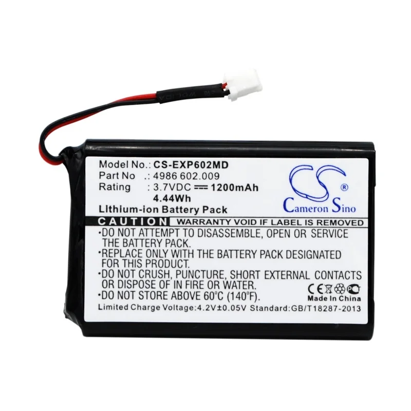 Li-ion Medical Battery for Eppendorf, 3.7V, 1200mAh, Compatible Models:  Multipette E3, Multipette E3x, Stream, Xstream
