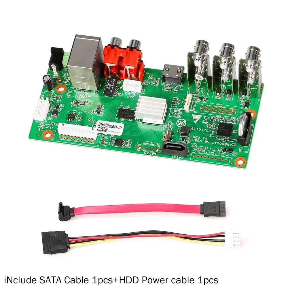 H.265 Main PCB AHD 5MP-N 4 Channel AHD DVR Recorder Video Recorder 4 Channel AHD DVR 1080P AHDH For 1080P/5MP AHD Camera