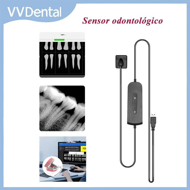 

Dental X-Ray Sensor RVG Radiovisiograph Digital Sensor Intraoral Imaging System HD Image With Multi-language Dentistry Tools