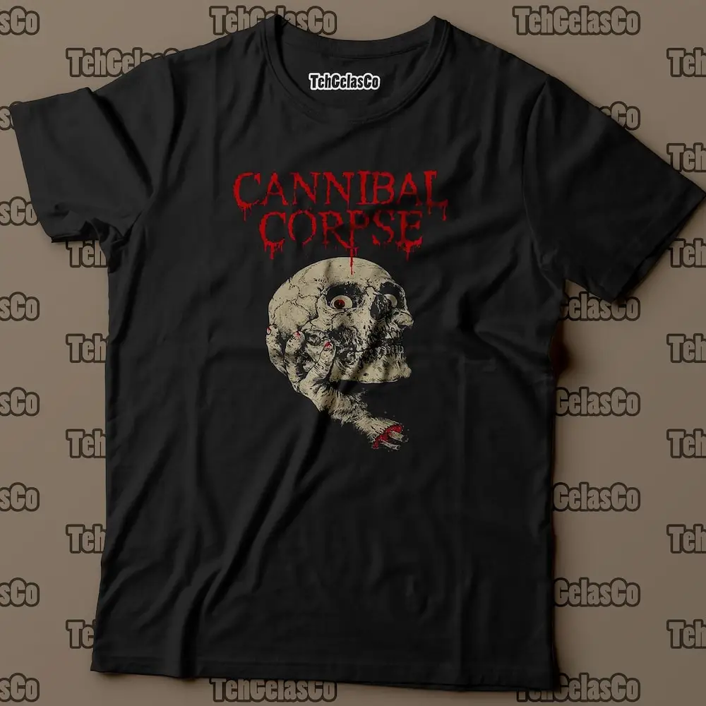 Cannibal Corpse Vintage T Shirt Spiritual Healing Metal Music Aesthetic Clothing Throwback Style Retro