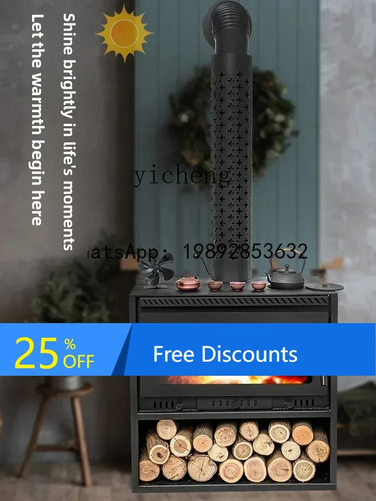 A1 Real   Household  Heating Furnace Indoor Rural Villa Homestay Cast Iron