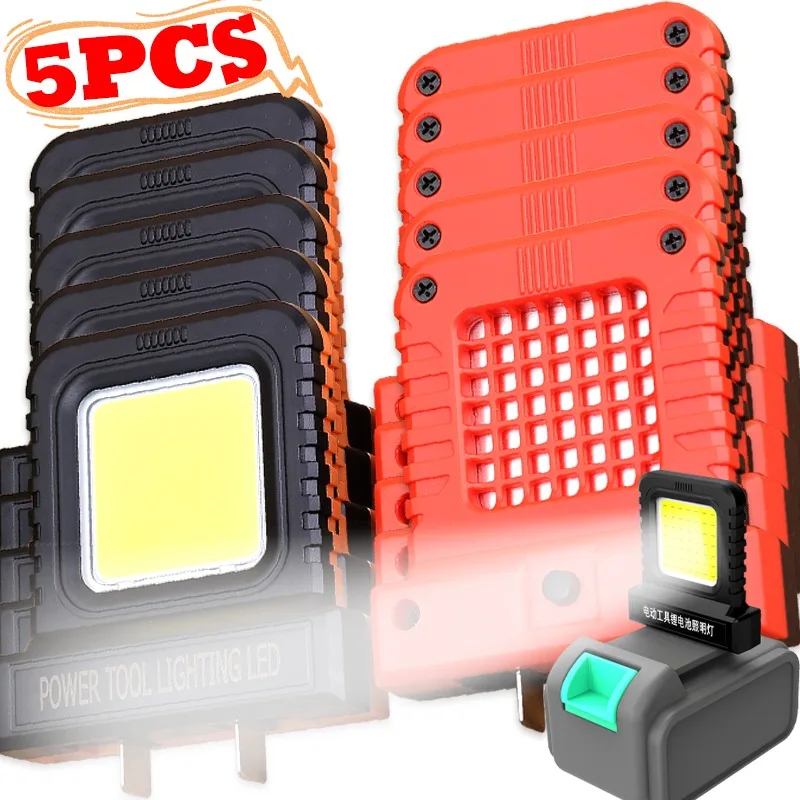 

5/1x Pocket Work Light Inspection LightS for 20V/21V Power Tool Lithium Batteries Platforms Garage Car Repair Lamp Mini Lantern