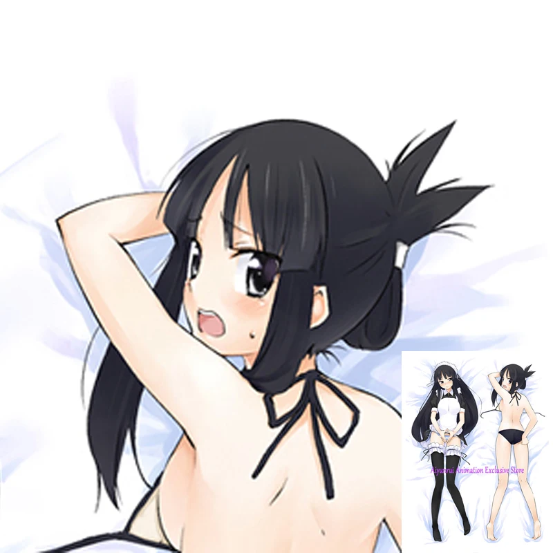 

Anime Dakimakura Pillow Case Mio Akiyama Sexy and Busty Beautiful Girl Double-Sided Halloween