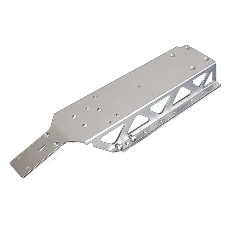 New Silver Metal Main Chassis Frame Replacement Parts for 1/5 Scale Gas Powered RC Off-Road Buggy Truck