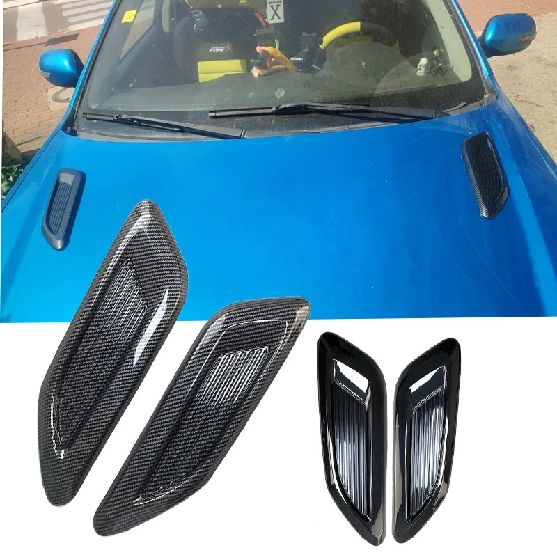 Universal Car Hood Scoop Air Flow Vents Cover For Golf 4 5 6 7 Fiat 500 Ford Focus Mk2 Mazda Cx5 Nissan Qashqai J11 BMW F10 F30