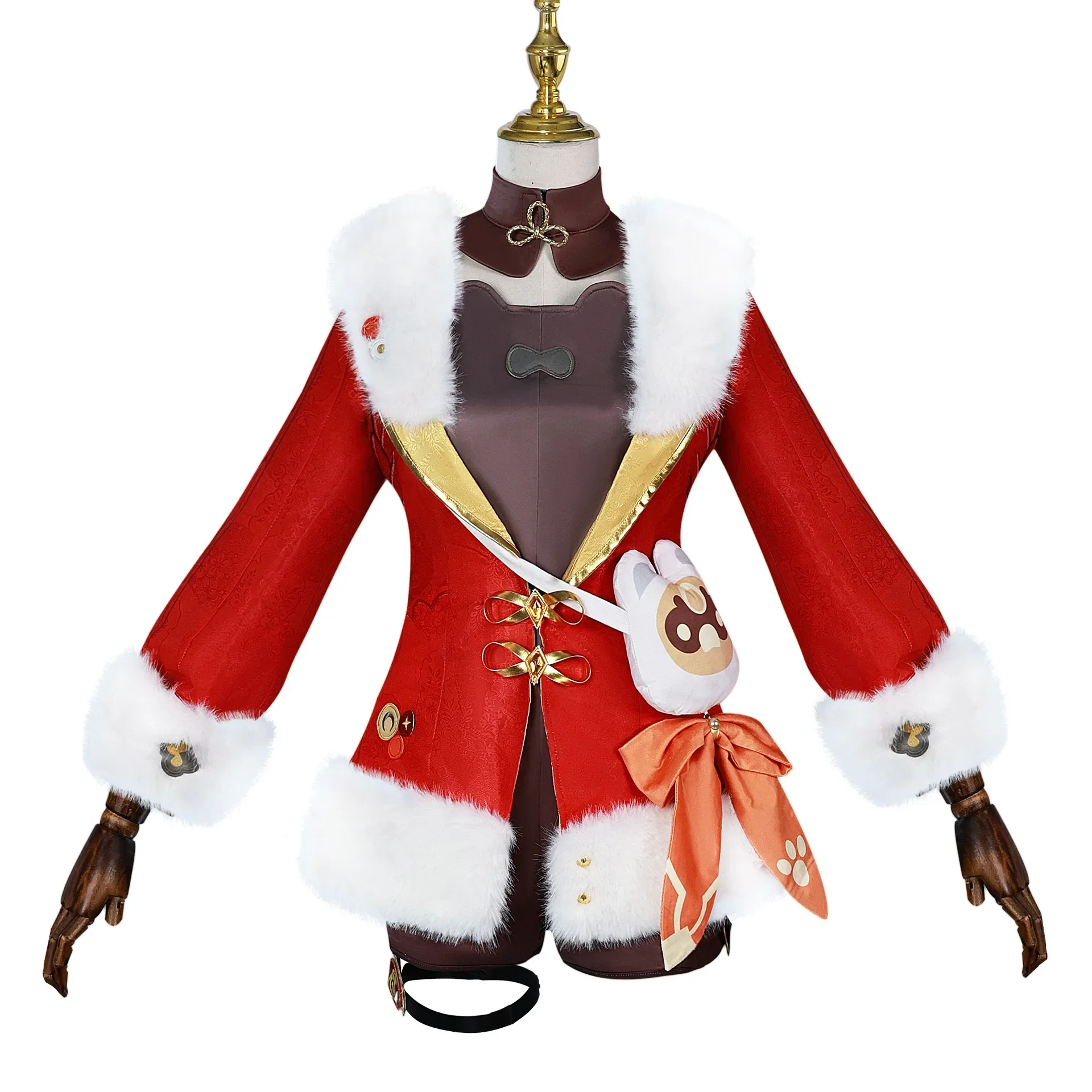 Cosplay2025 Genshin Impact nueva piel linterna Rite Hu Tao cerezas nieve cargada Hutao Cosplay disfraz Xiang Ling Xiangling Cosplay C