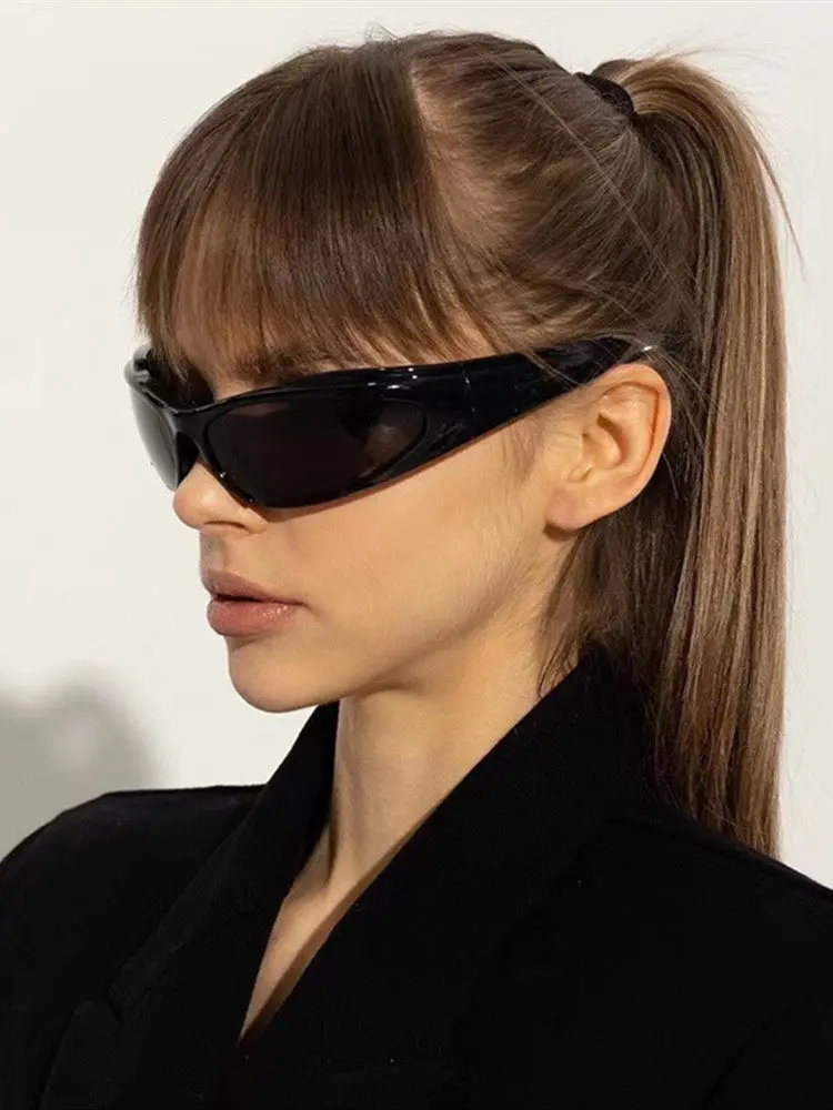 Sunglasses, curved narrow-frame concave sunglasses, UV400 UV-protective cycling glasses