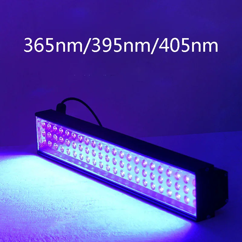 50W 80W Quick Dry UV Ultraviolet Curing Lamp 365nm 395nm 405nm Glue Resin Green Oil Solder PCB board Coating LCD Screen Paint