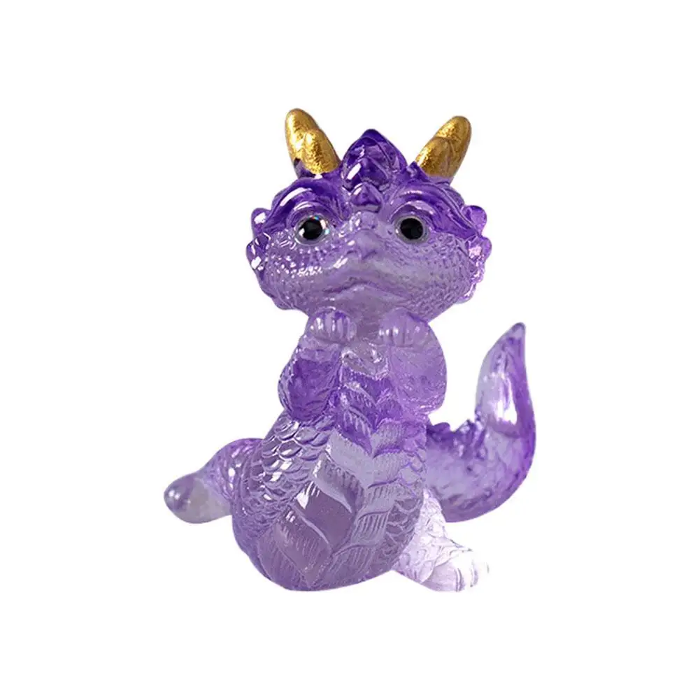 Mini bewegliche süße Drachenfigur – Desktop-Heimdekoration, Auto, Wohnzimmer, Miniatur-Geschenk für Kinder, Sammlerzubehör