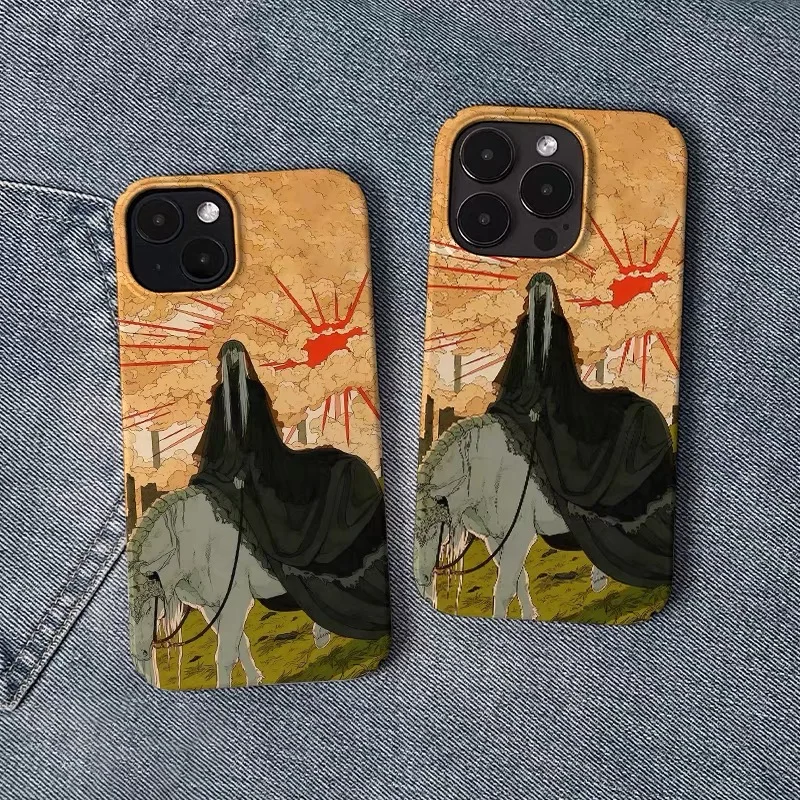 

Ins Корейский оранжевый черный чехол-волшебник для IPHONE 17 16 Pro Max 15 14 13 12 11 PRO Plus Акриловый ТПУ Два в одном Магнитные чехлы для телефонов