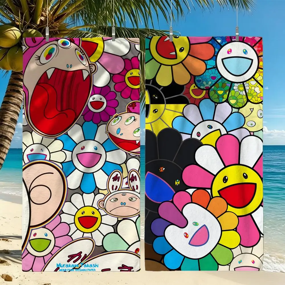 Artist T-Takashi Murakami Towel Towel Beach Towel Oversized Quick Dry Towel Absorbent Soft Swim BeachTowels for Men Women
