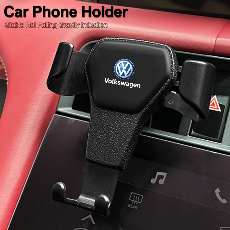 Gravity Car Phone Holder Air Vent GPS Stand Accessories For Volkswagen VW Tiguan Passat Golf Polo Touareg Transporter GTD CC T5