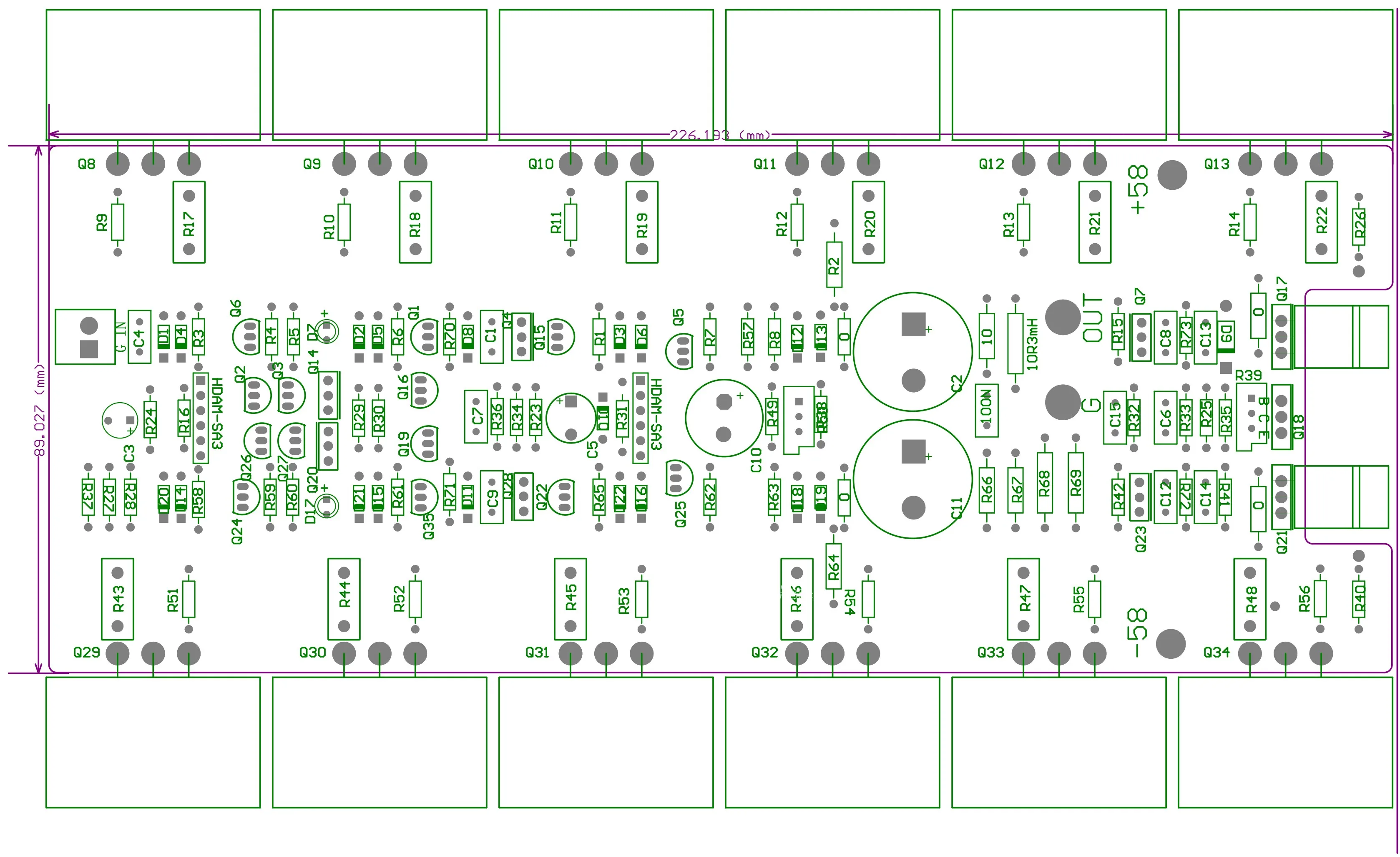 Carte PCB vierge, version optimisée, PM11s3