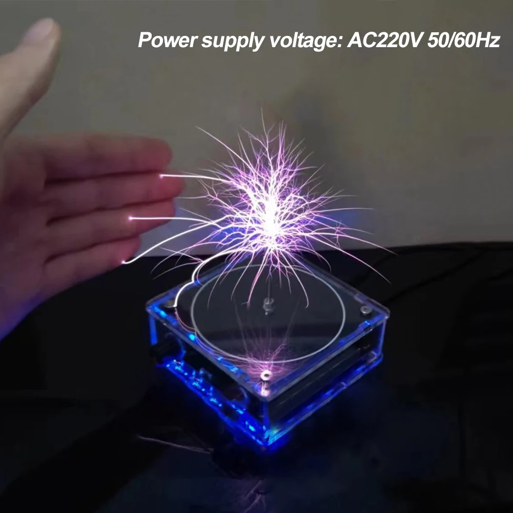 Music for Tesla Coil Speaker Multi-Function Touchable Artificial Spark Bluetooth-Compatible Voltage Pulse Electric Arc Generator