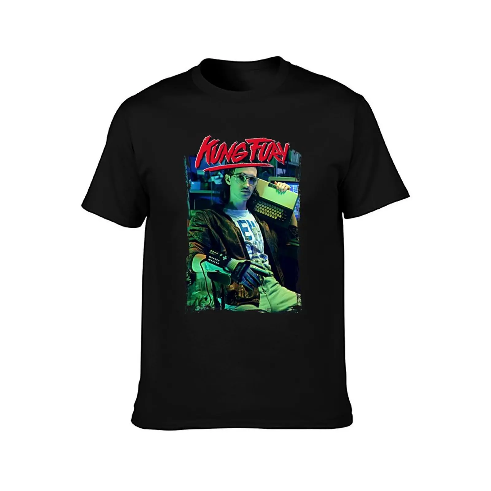 Kung Fury Hackerman T-Shirt custom shirt croswit shirt man Luxury man black t-shirts for men
