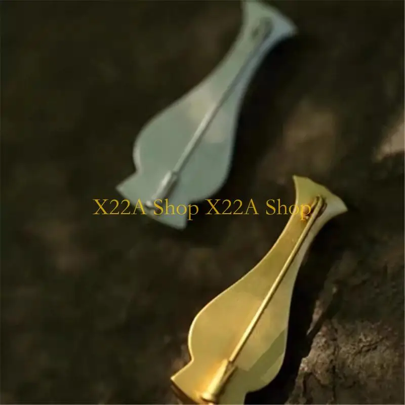 Unique Trendy Floral Vase Pin Alloy Brooch For Women Elegant Outfit Enhancer