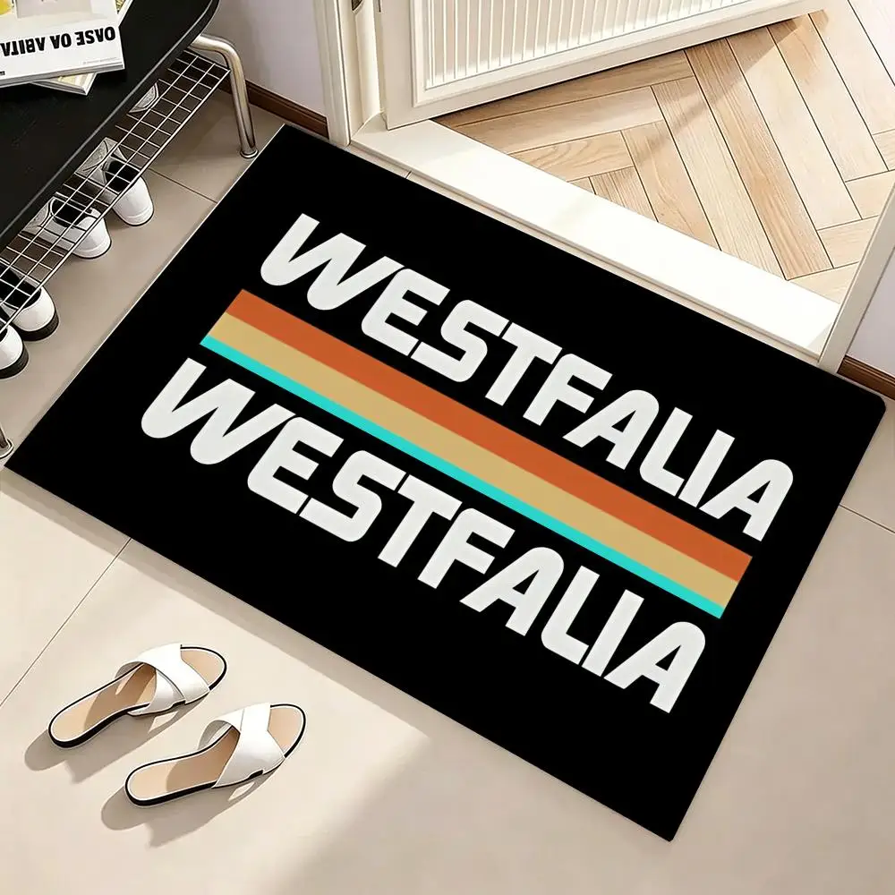 Alfombra W-Westfalia, alfombra de franela acogedora, suave y gruesa, antideslizante, para sala de estar, dormitorio, cocina, decoración