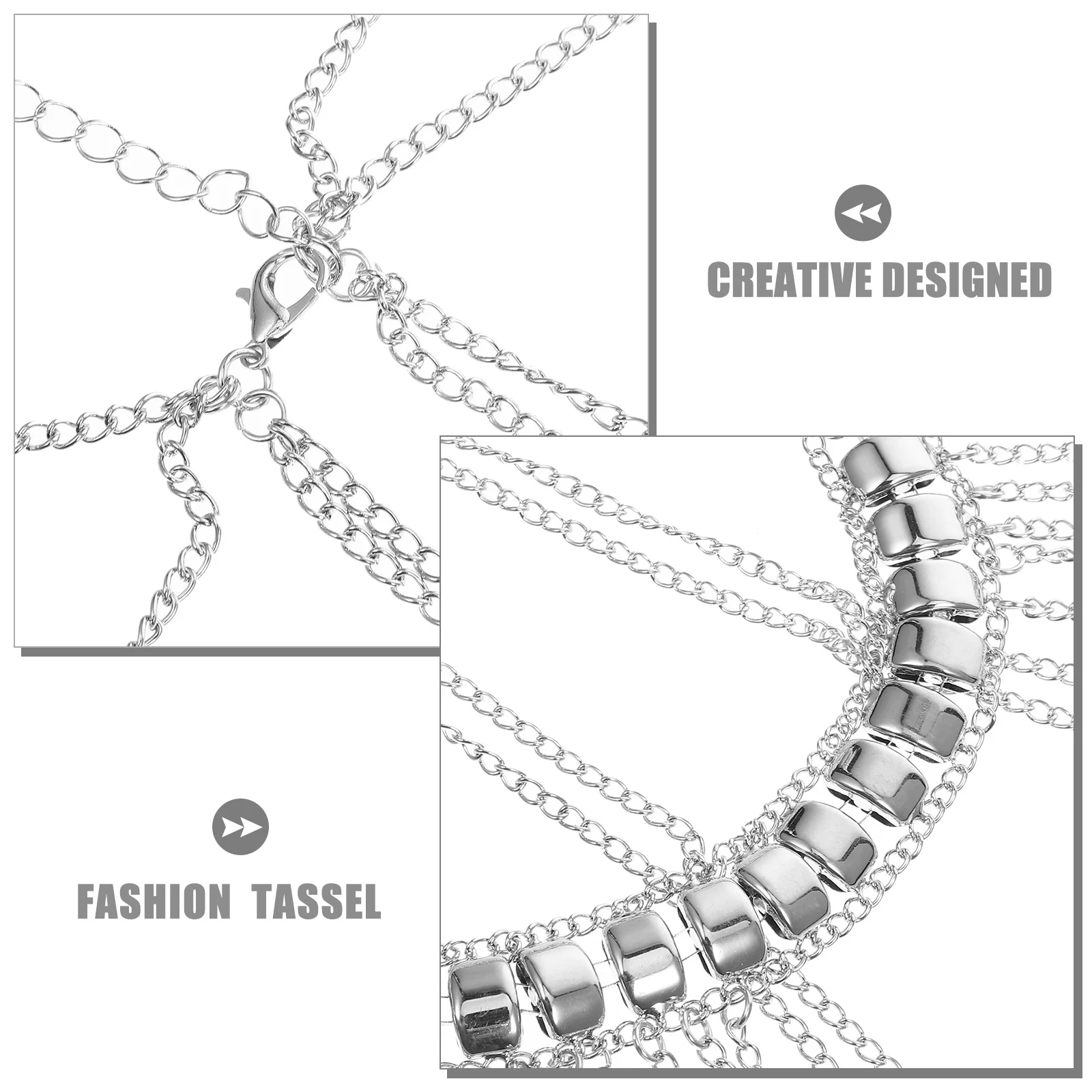 

Charming Tassel Shoulder Chain Alloy Body Jewelry Attractive Accessory for Masquerades Performances Photos Stage Shows