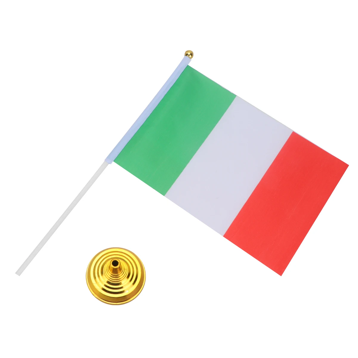

12 Pcs Table Flag Seat Desktop with Base Tabletop Handheld Italy Creative Decoration