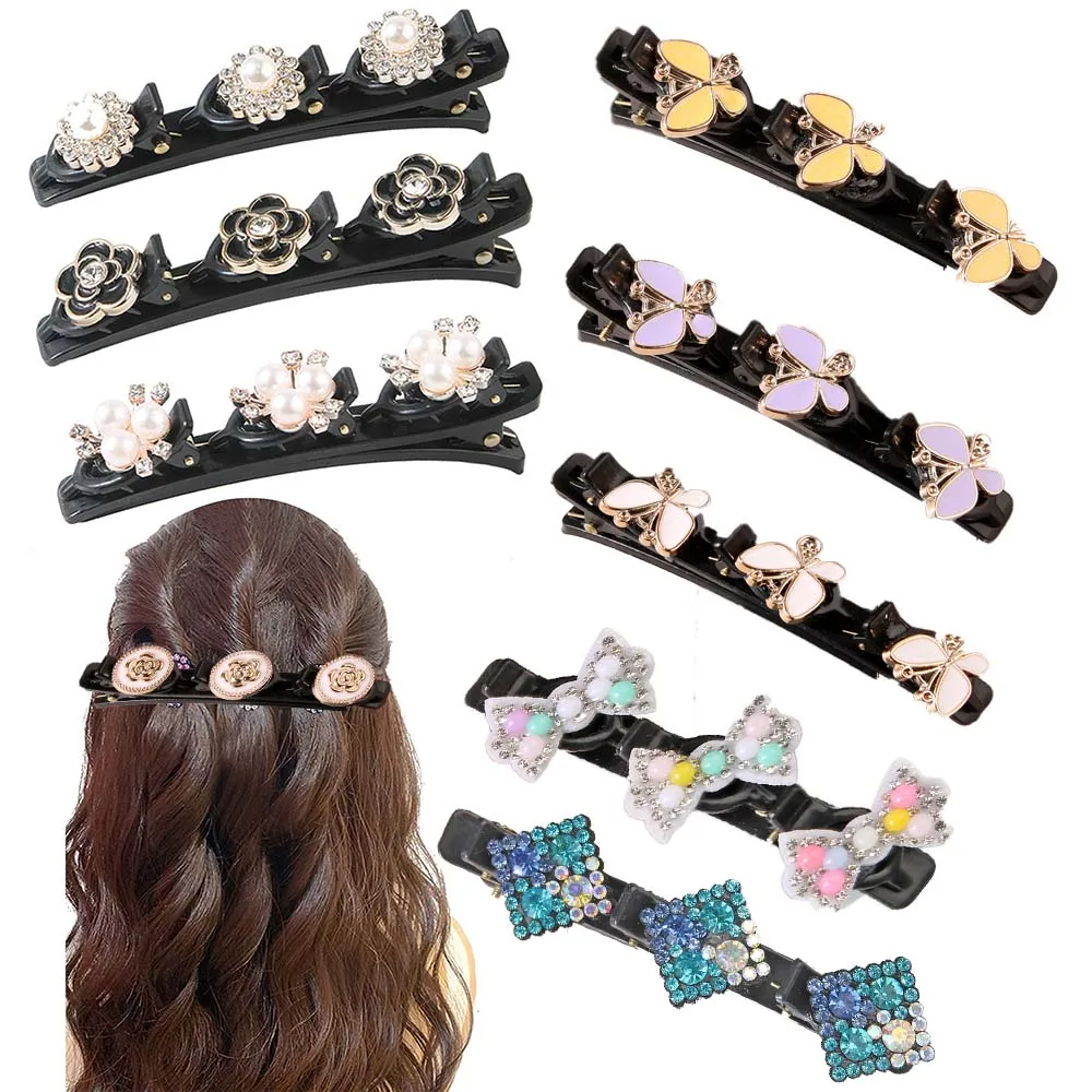 New Fashion Girls Hair Pin Floral Hair Bands Causal Colorful Women Hair Pear Hairpins Wedding Hairstyle Design Styling Tools