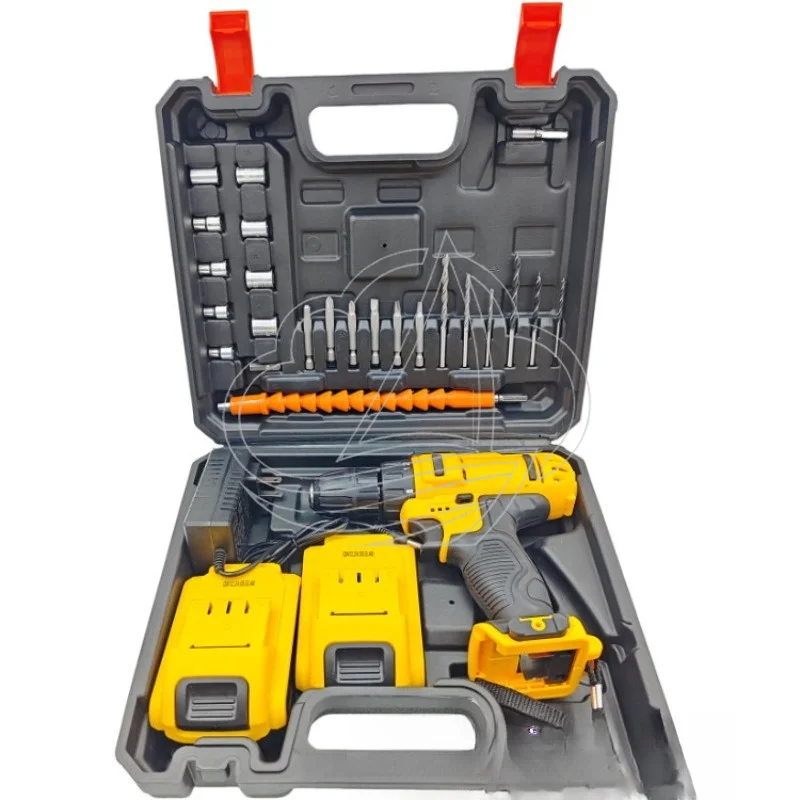 High Power Brushed Cordless Impact Drill Industrial Multifunctional Electric Drill for Home Work